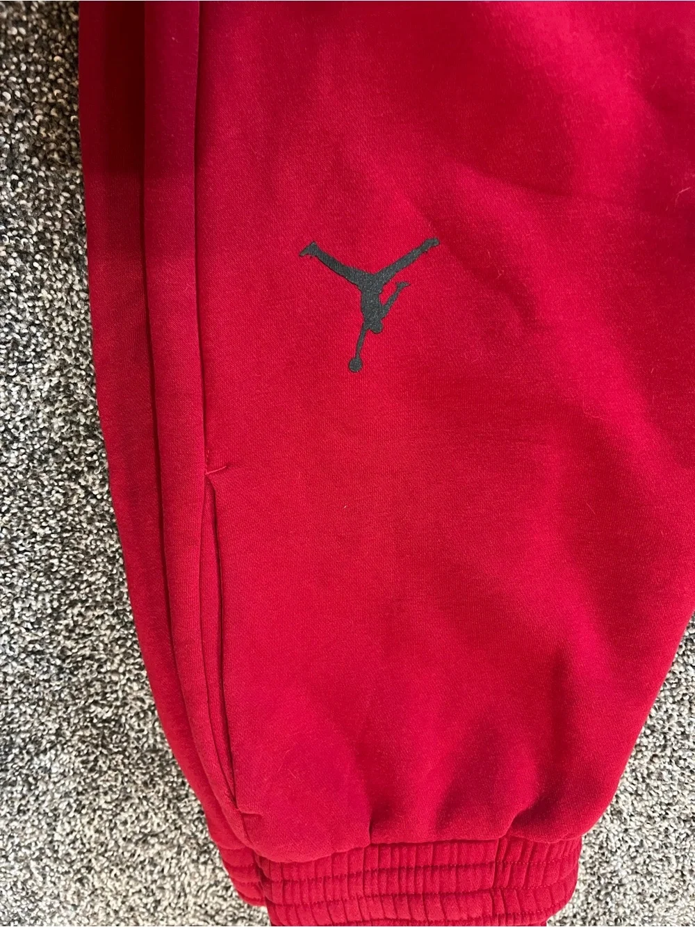 Air Jordan Bright Red Pull-On Sweatpant
